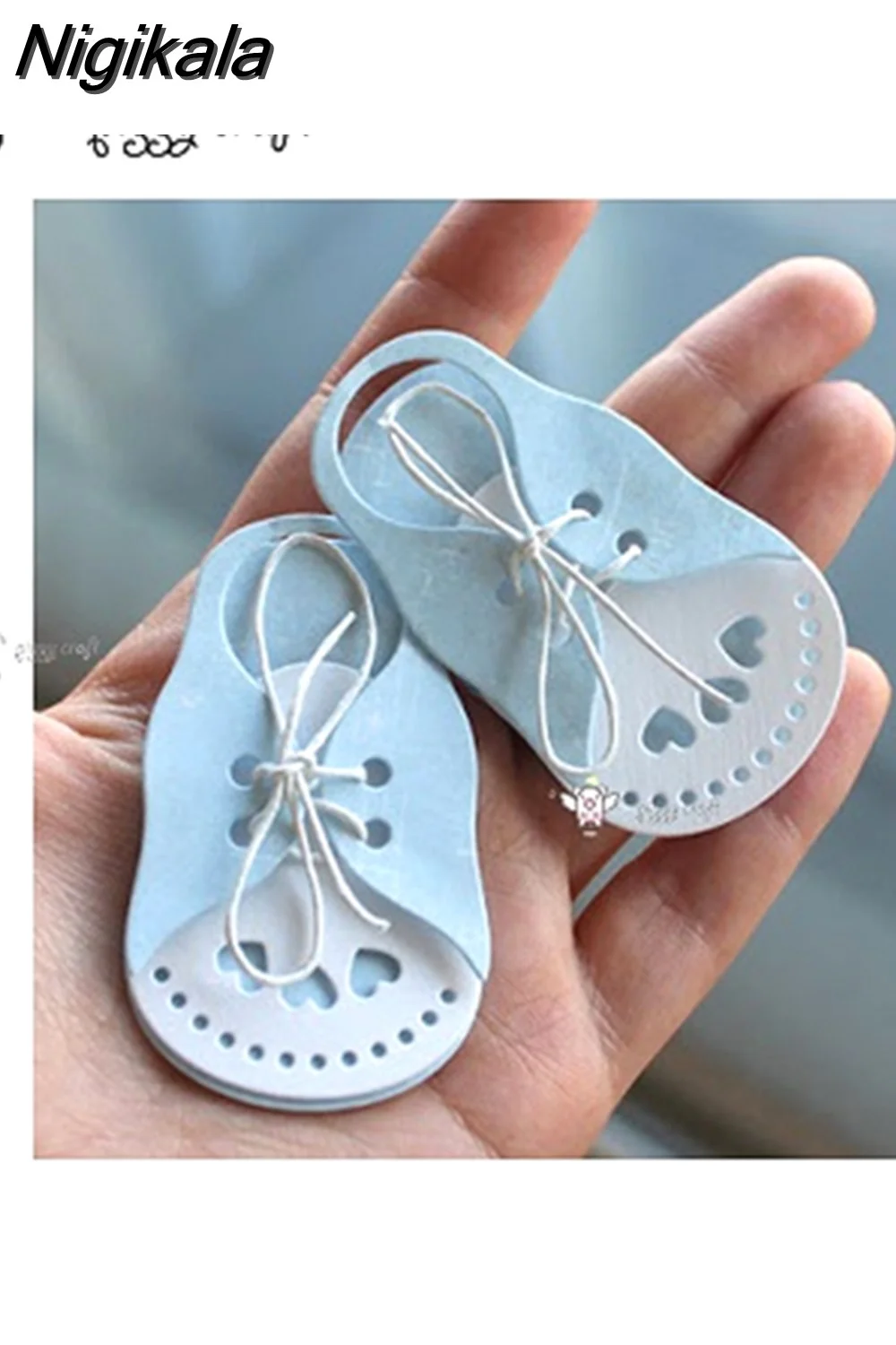Nigikala Craft metal cutting dies cut die mold Baby shoes Scrapbook paper craft knife mould blade punch stencils dies
