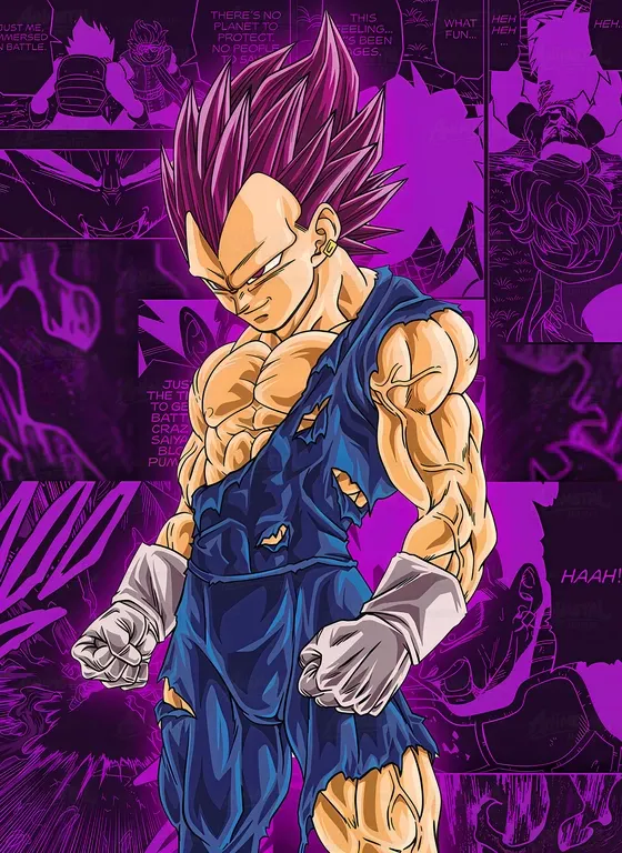 Vegeta Ultra Ego Stance CO19653 - Premium Anime - Metal Wall Art ...