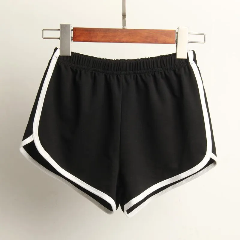 Uveng Uveng 01 Sports Shorts Women Summer Leisure Fashion Streamline Cotton Three Point Pants New Korean Version Of Beach Hot Pants