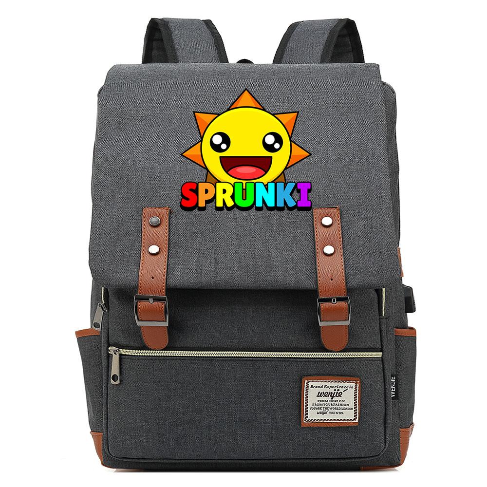 Mayoulove Sprunki Backpack Lightweight Waterproof Design for School Activities-Mayoulove