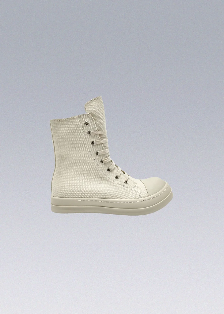 【RICK OWENS】スニークス ハイトップ キャンバス スニーカー Rick Owens Hight-top Canva Shoes