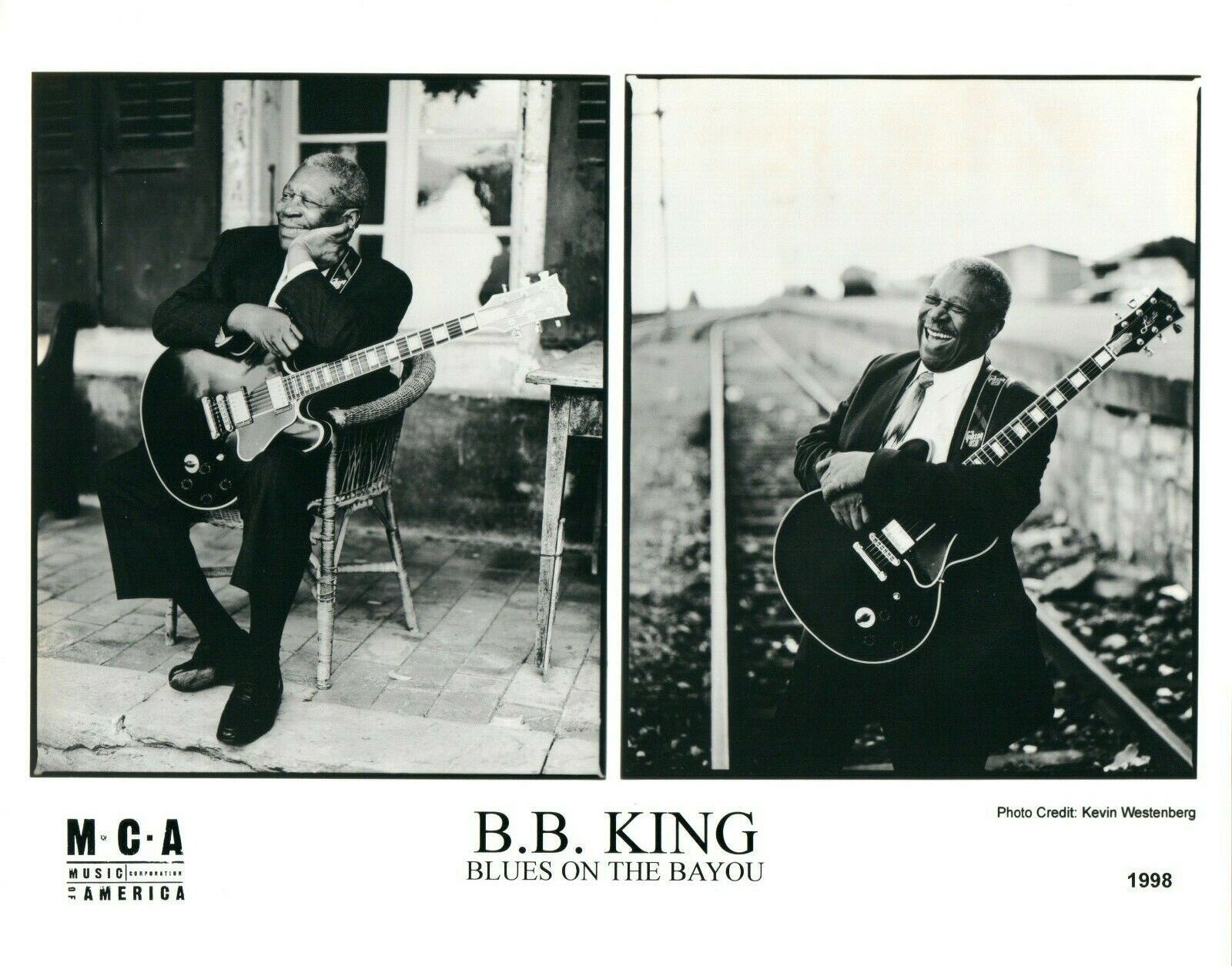 BB KING Blues Music 8x10 Promo Press Photo Poster painting Blues On The Bayou MCA