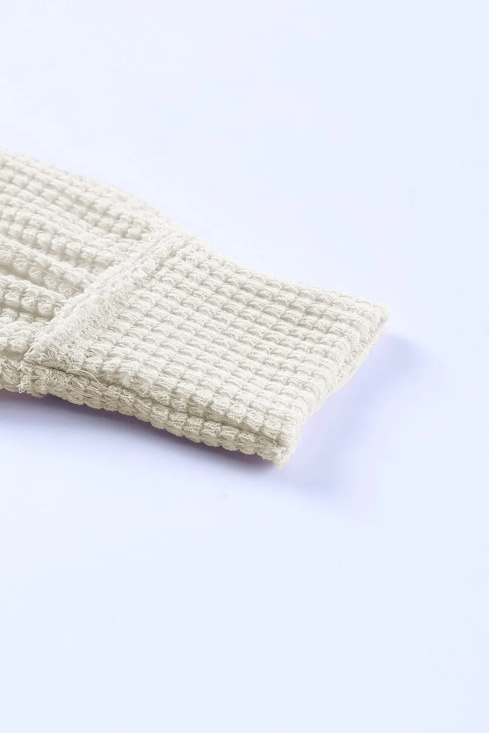 Everyday Waffle Knit Henley Top