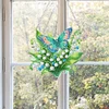 (US Local)Acrylic Special Shape Flower Butterfly DIY Diamond Painting Hanging Pendant Kit
