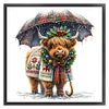 (Counted/Stamped)Christmas Highland Cow-11CT Cross Stitch 40*40cm