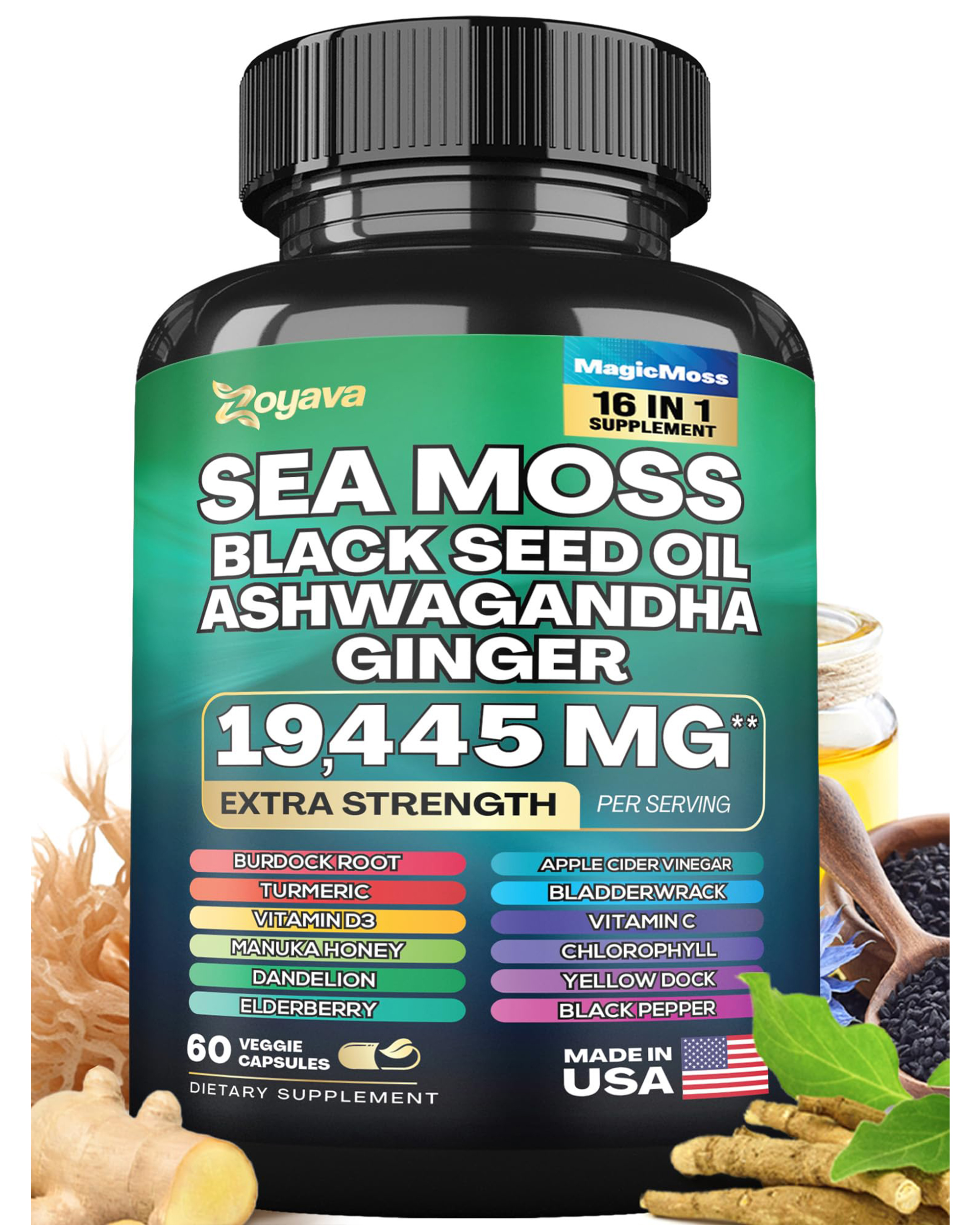 🎁[Free Shipping]Revitalize Inside Out: Sea Moss 16-in-1 Magic Moss & Cosmic Collagen Power Duo