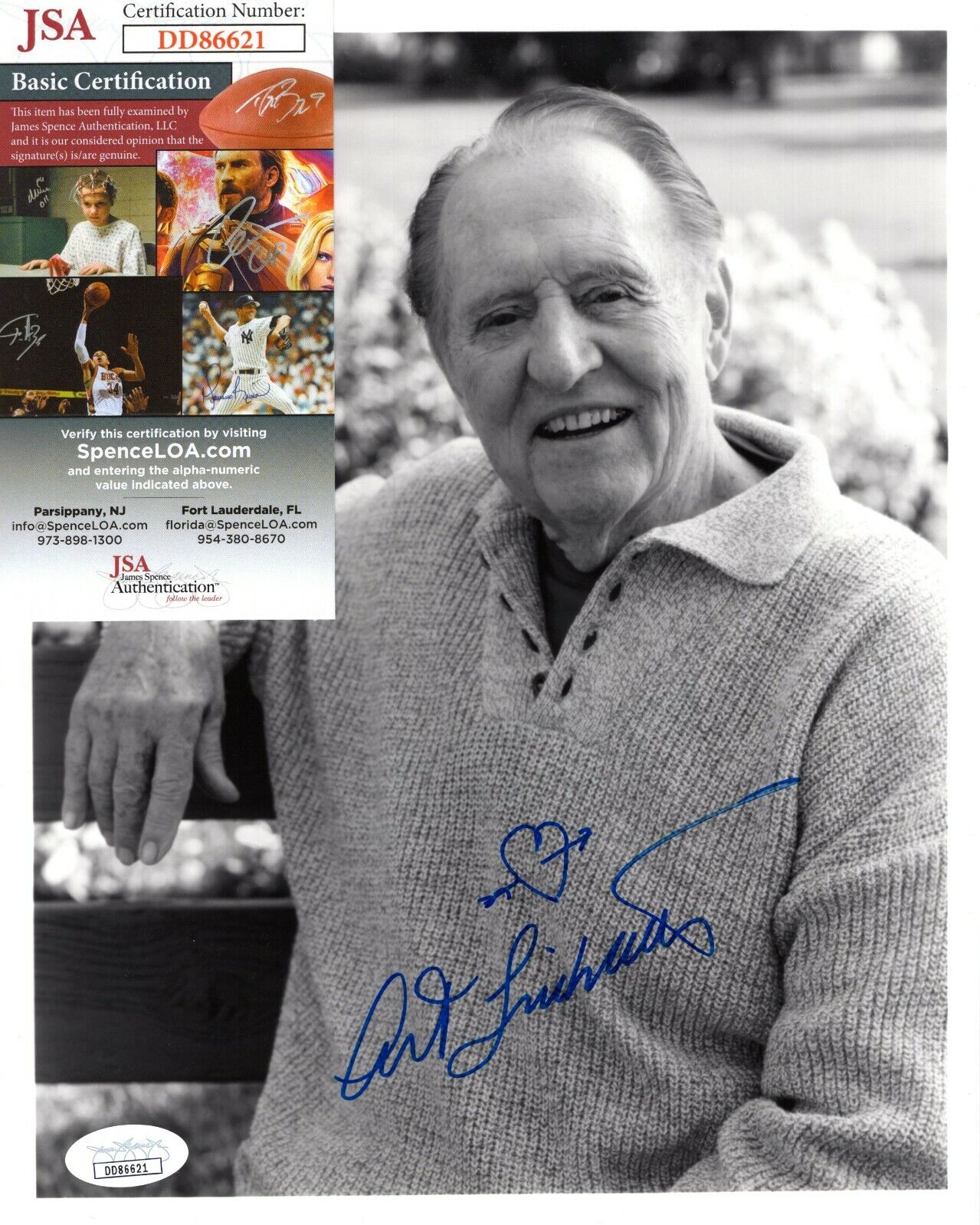 Art Linkletter Actor Movie Star Hand Signed Autograph 8x10 Photo Poster painting with JSA COA