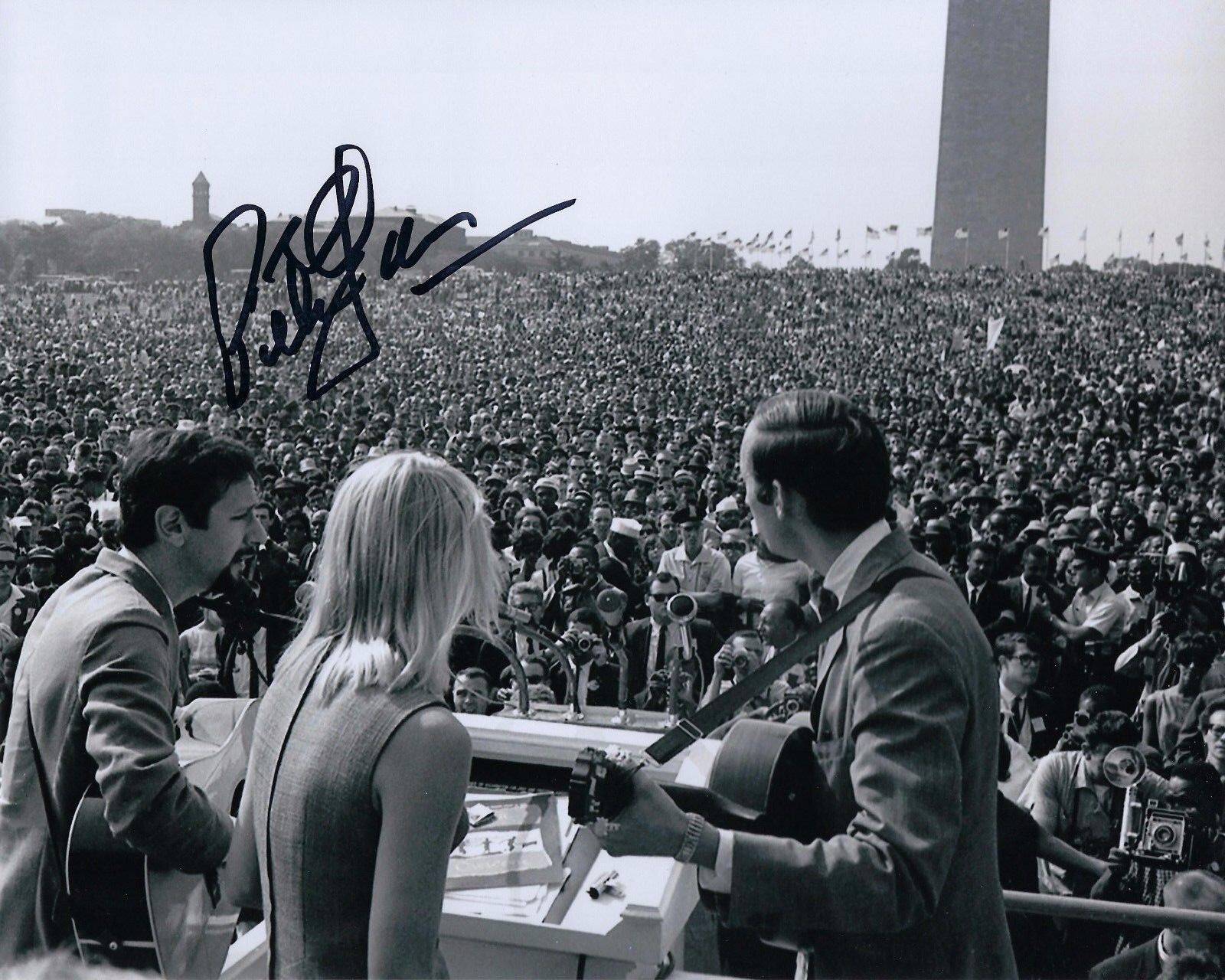 GFA Peter, Paul and Mary * PETER YARROW * Signed 8x10 Photo Poster painting PROOF P3 COA