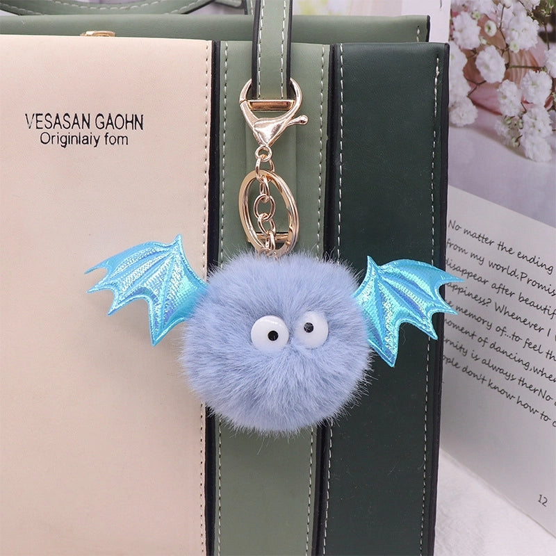 Minimalist Animal Alloy Plush Women’s Keychain