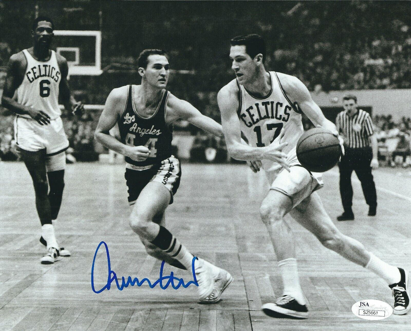 Autographed JERRY WEST Los Angeles Lakers 8x10 Photo Poster painting -JSA