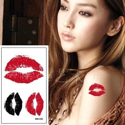Waterproof Temporary Tattoo lovely Anime tatto stickers flash tatoo fake tattoos for girl women lady kid
