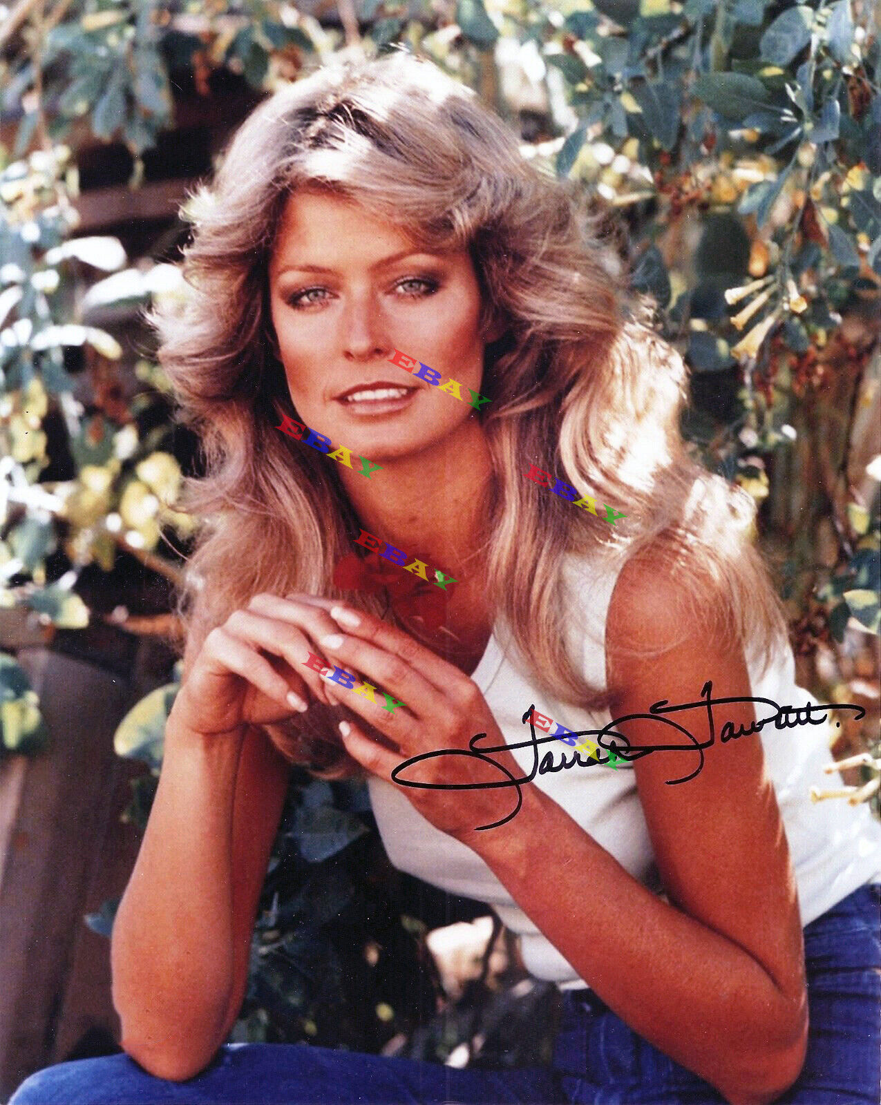 Farrah Fawcett Charlie's Angels Autographed Signed 8x10 Photo Poster painting Reprint