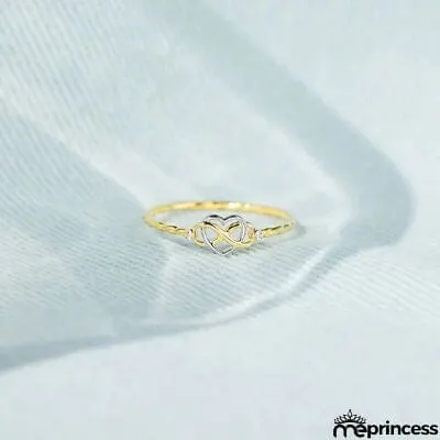 Number 8 Heart 925 Sterling Silver Ring