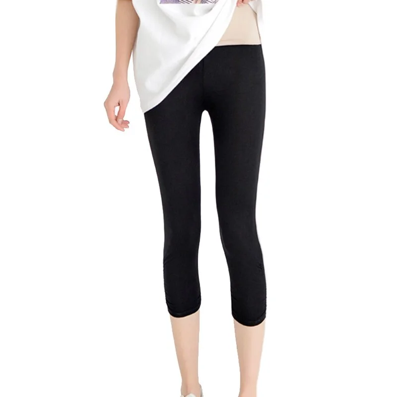 CUHAKCI Women Leggings Stretch Modal High Waist Legging Comfortable Elastic Skinny Pants Sporting Black White Fitness Leggins