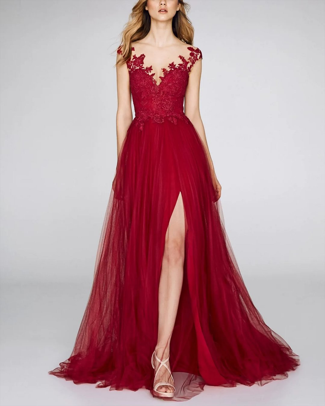 Women's Embroidery Prom Dress