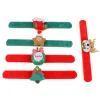 Christmas snap ring cartoon plush elk Christmas clapping bracelet decoration toy