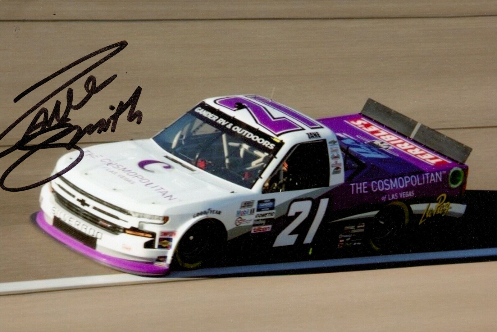 BENT Zane Smith Signed 6x4 Photo Poster painting Stock Car Racing NASCAR Genuine Autograph + COA