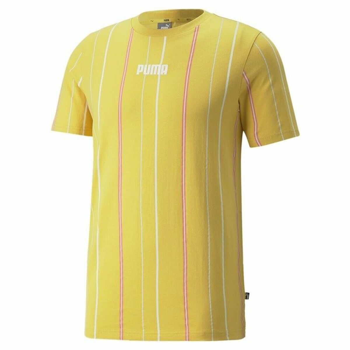 Men&rsquo;s Short Sleeve T-Shirt Puma Modern Basics Stripe M Yellow - sale.kim -  endless selection of finest brands