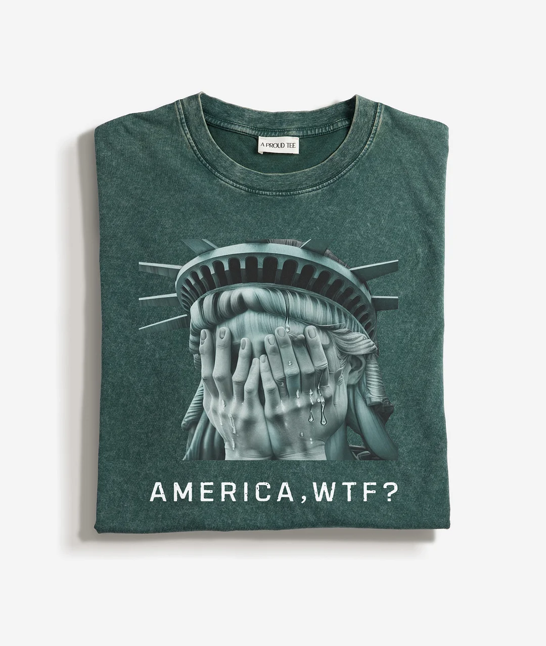 Weeping Sculpture Acid Wash T-shirt