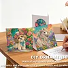 12pcs Flower Animals Diamond Art Greeting Cards DIY 12 Pack with Envelopes