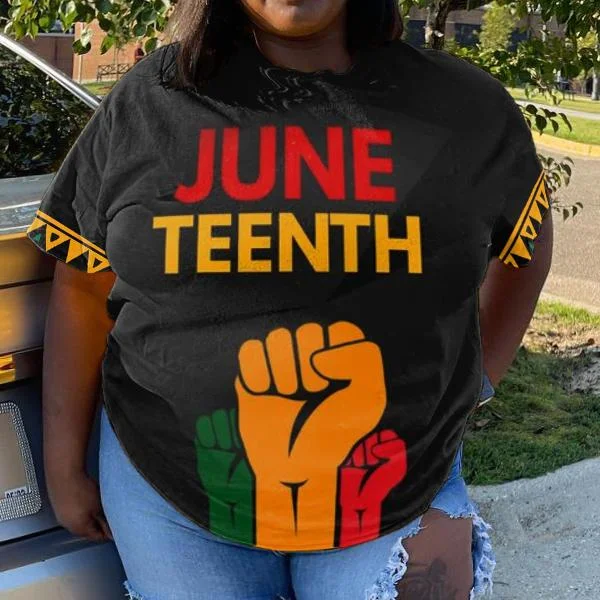 Women's Plus Size Juneteenth Black History T-Shirt