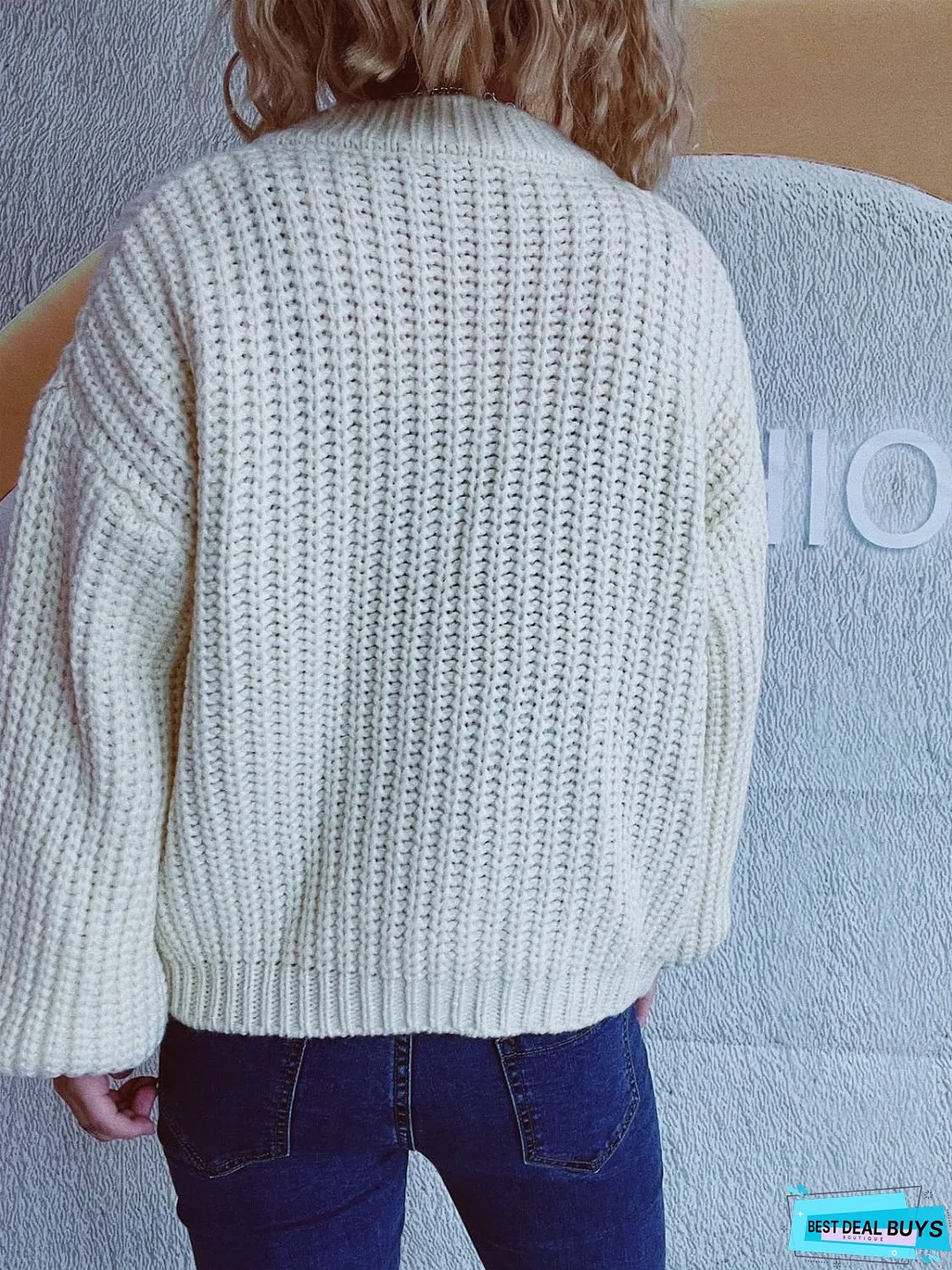 Button Up Long Sleeve Cardigan