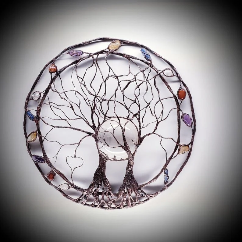 Circle Of Life Metal Tree Wall Art