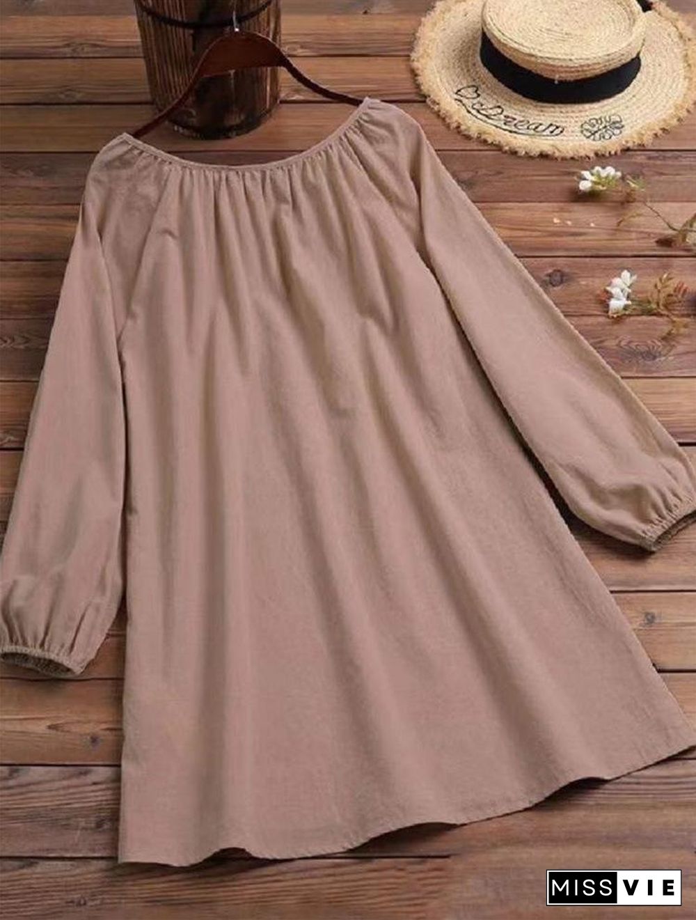 Cool Loose Long Sleeve Strappy Blouse