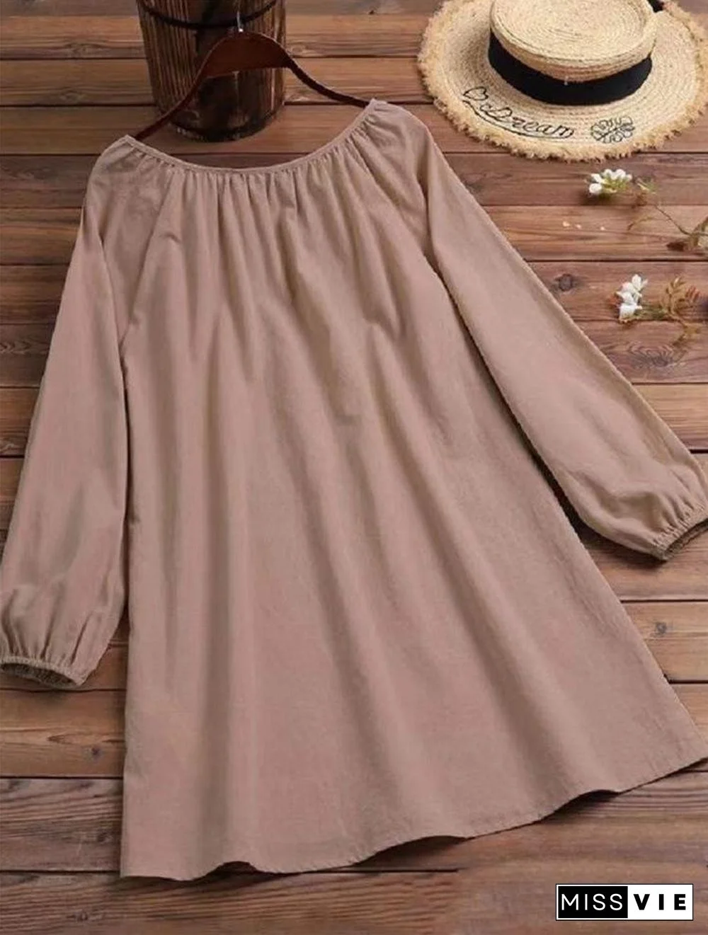 Cool Loose Long Sleeve Strappy Blouse