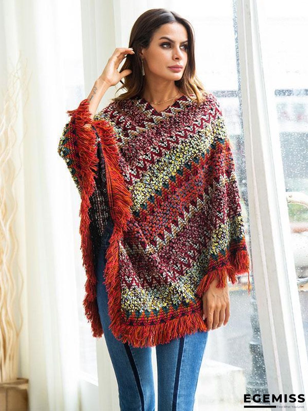 Bohemia Retro Loose Tassels Sweater Tops | EGEMISS