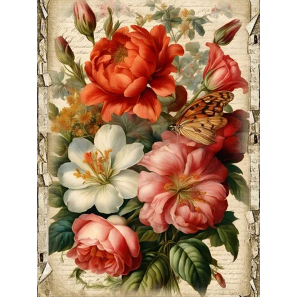 Fresh Flowers-Paint by Numbers-30*40cm/40*50cm