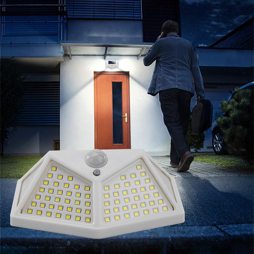 

2pcs 100LED Four-sided Solar Motion Sensor Wall-Outdoor Solar Light, 501 Original