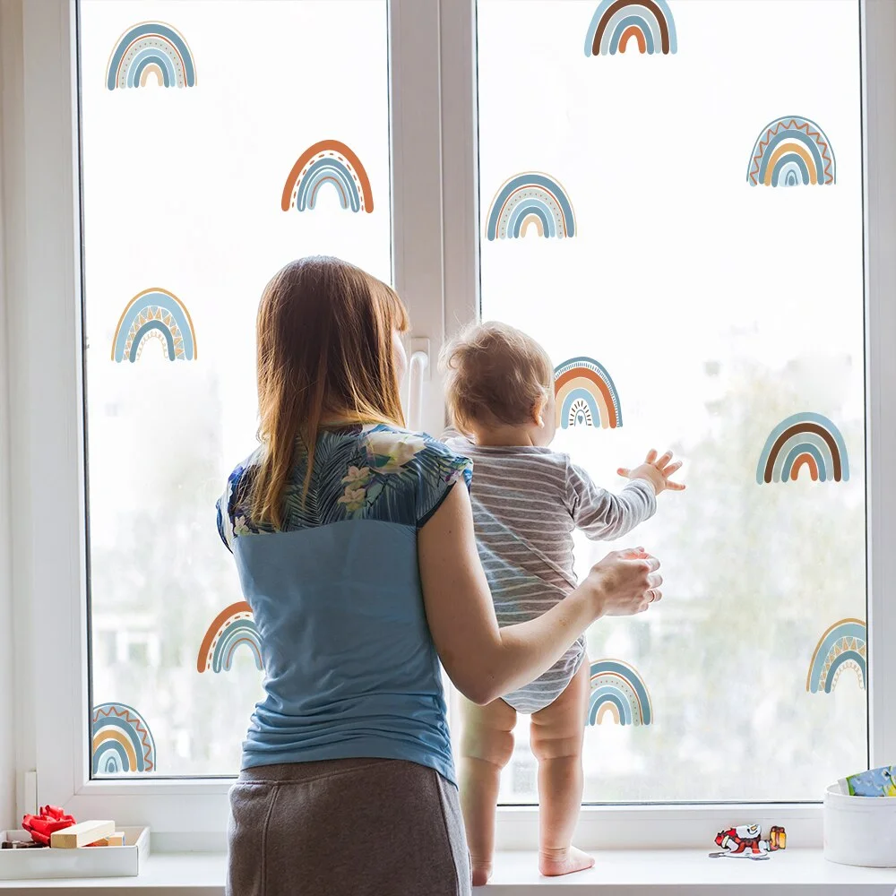 Rainbow Wallpaper For Modern Wall Stickers Decoration Teen Room Vinyl Wall Decor On Wall In Bedroom