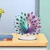 (US Only)Acrylic 2D Flat Peacock DIY Diamond Painting Desktop Ornaments Kit for Decor