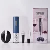 Automatic Wine Corkscrew Set with Foil Cutter, Vacuum Stopper and Decanter Pourer,