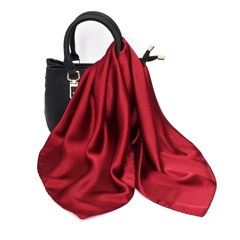 Women’s Elegant Basic Printing Polyester Printing Silk Scarf