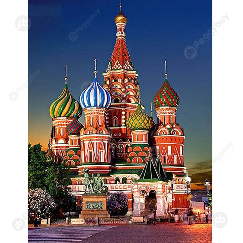

40*50CM Paint By Numbers-Castle Building, 501 Original