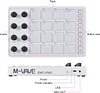 MIDI Controller Strike Pad Midi Drum Pad RGB Backlit MIDI Keyboard BT Connection Low Latency 16 Strike Pads 8 Assignable Knobs Note Repeat Portable MIDI Pad Controller