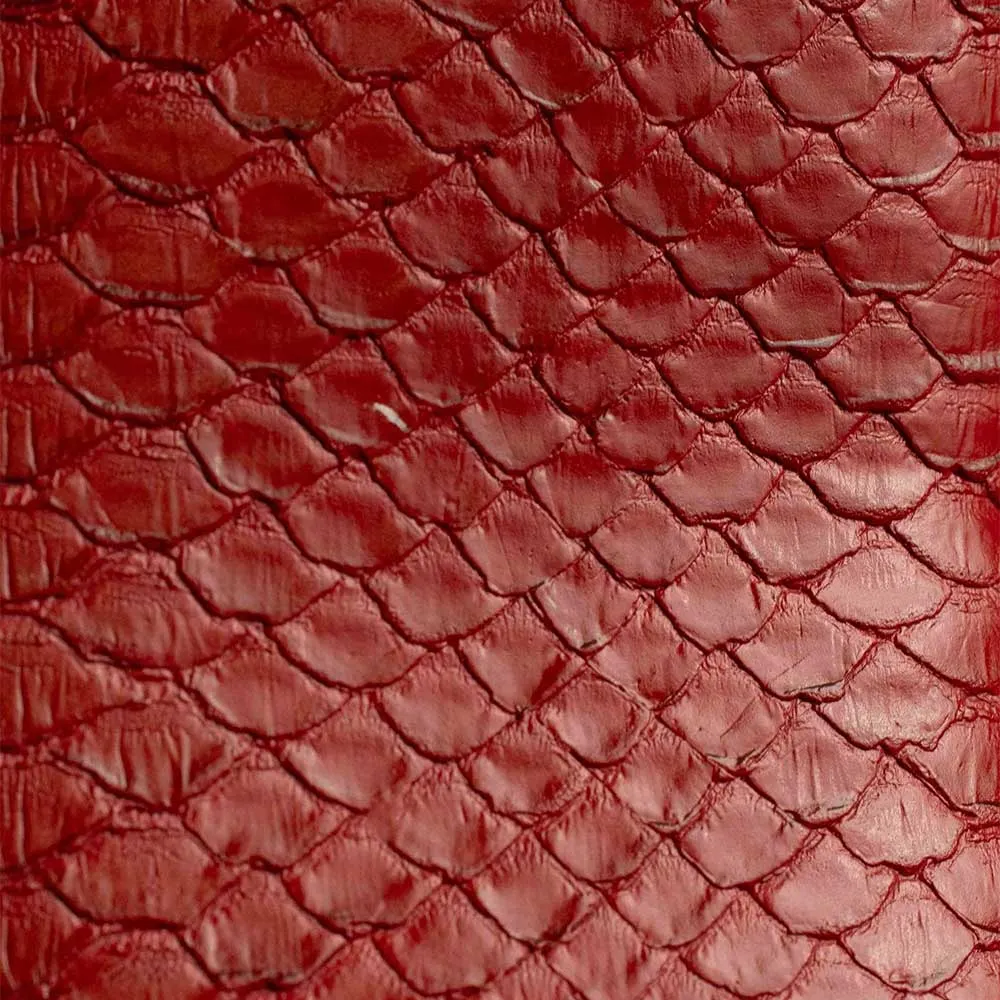 Red Snip Toe Chunky Heel Snake Embossed Zipper Western Boots for Women