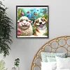 Diamond Painting-DIY Full Round Drill Sheep Dog(40*40 CM)