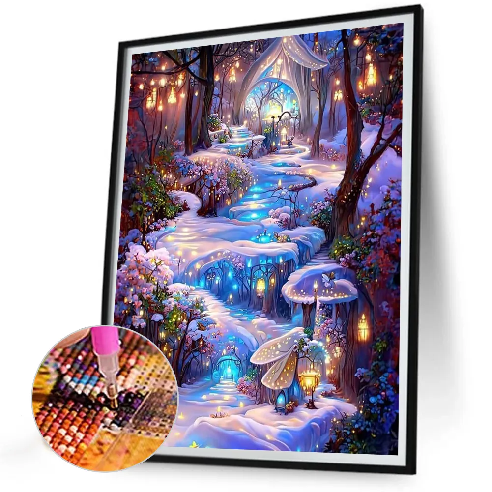 Partial AB Diamond Painting - Full Square Drill -Dreamland(Canvas|35*45cm)