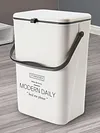 Hanging Compost Bin Large Capacity 7/12L Recycling for Cupboard/Bathroom/Bedroom