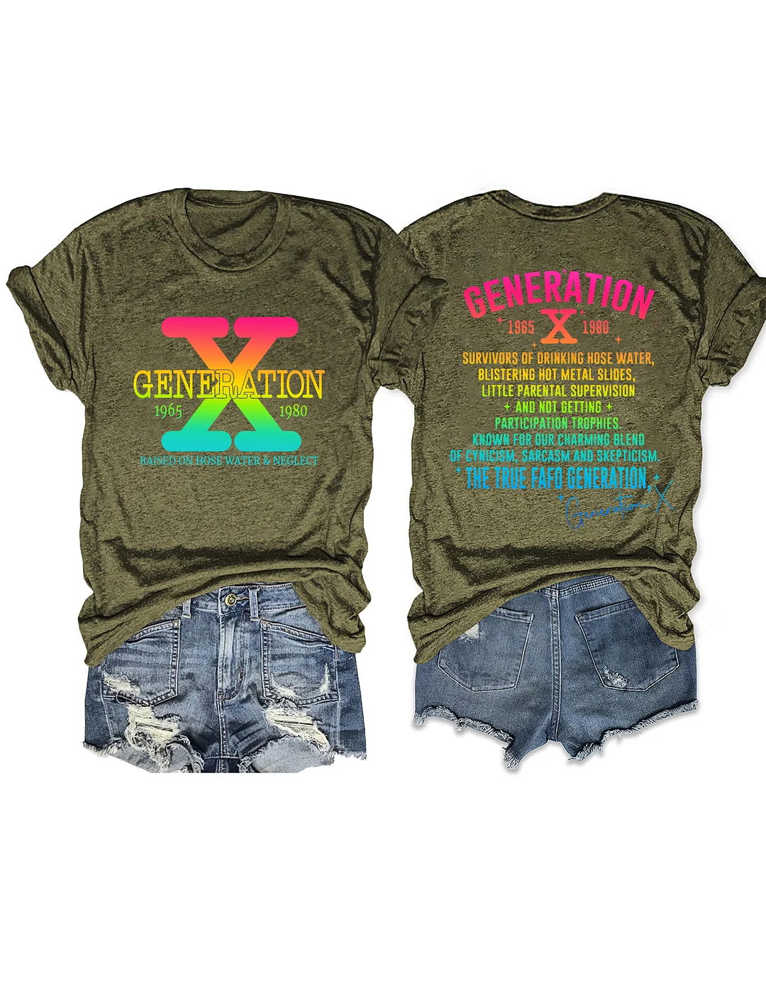 Generation X Raised on Hose Water & Neglect T-shirt