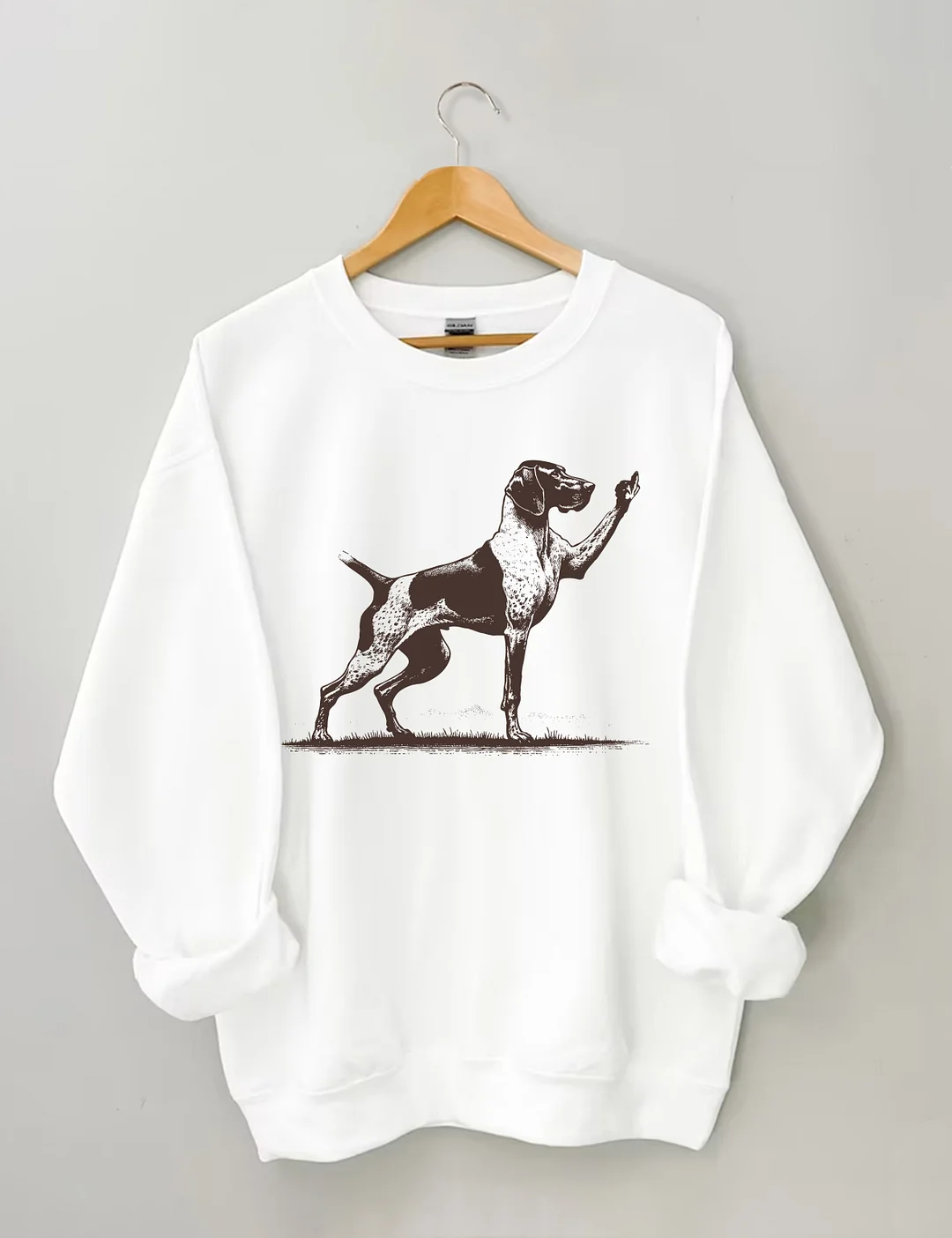 Rude Pointer Dog German Shorthair Dog Sweatshirt