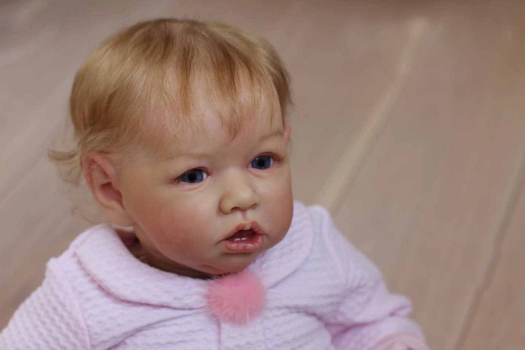 12'' Super Lovely Handmade Open Mouth Silicone Reborn Baby Dolls Girl