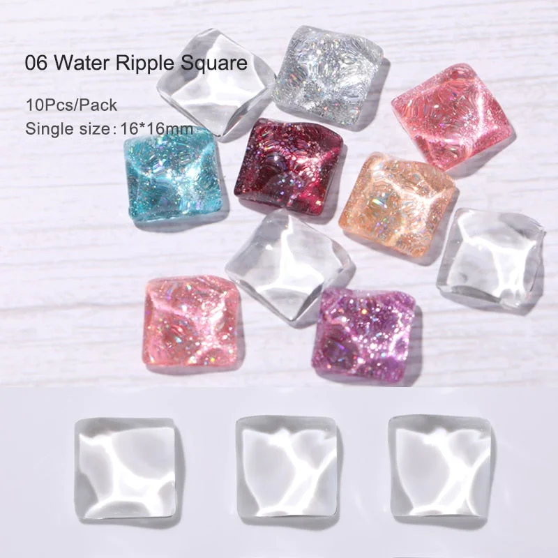 10Pcs Nail Polish Gel Color Label Stickers Transparent Round UV Gel Varnish Nail Colors Display Nail Art DIY Design Decoration-Nail Inspo