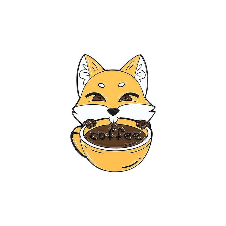 Coffee Fox Pins