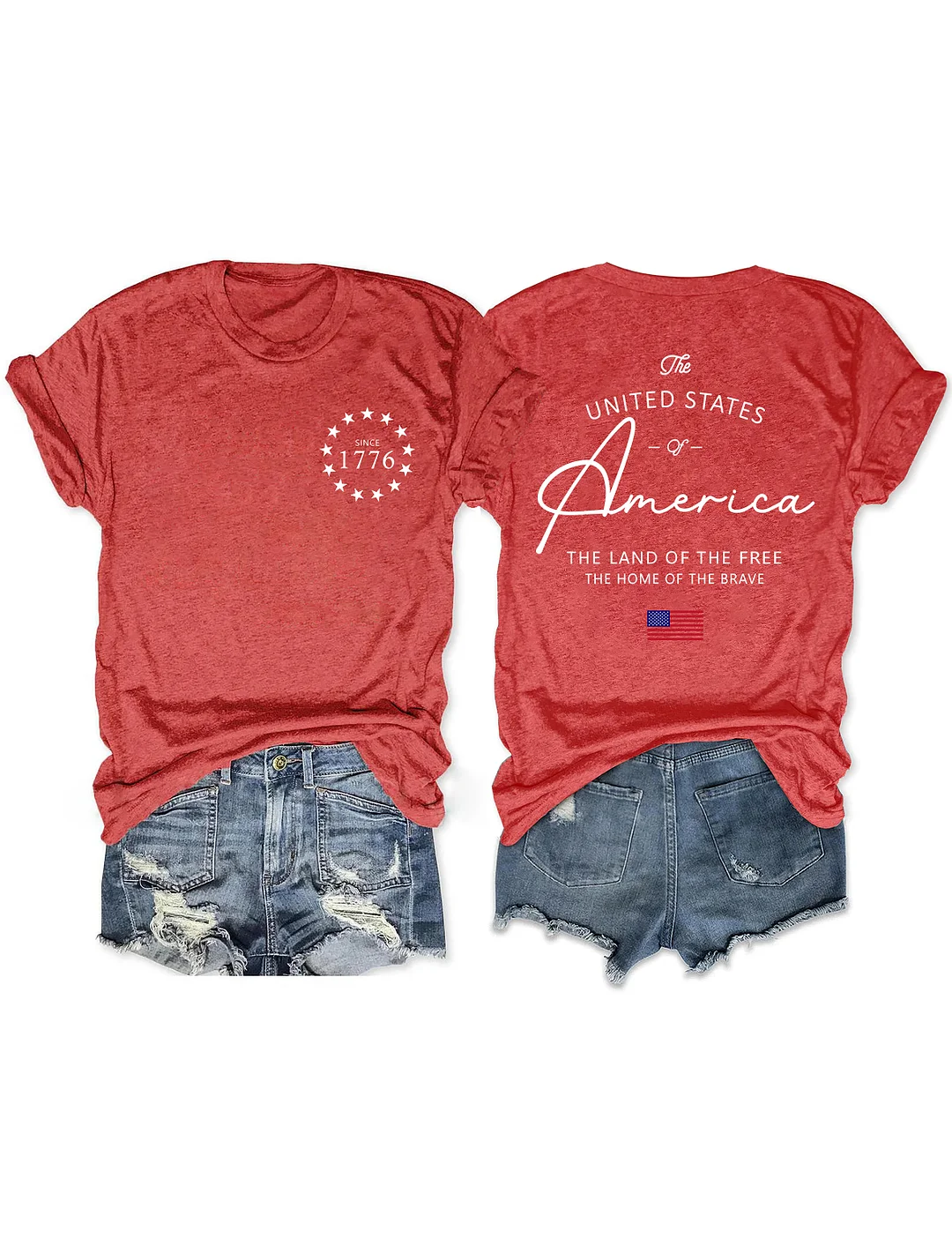 Land Of The Free 4th of July T-shirt