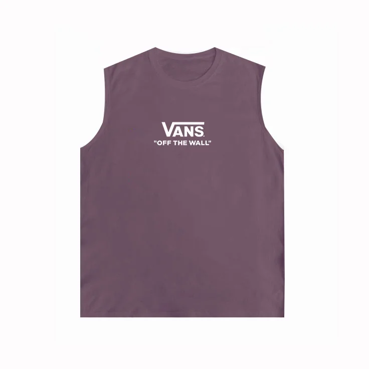 Vintage Unisex Beach Vacation Surf Logo Print Sleeveless Tank Top