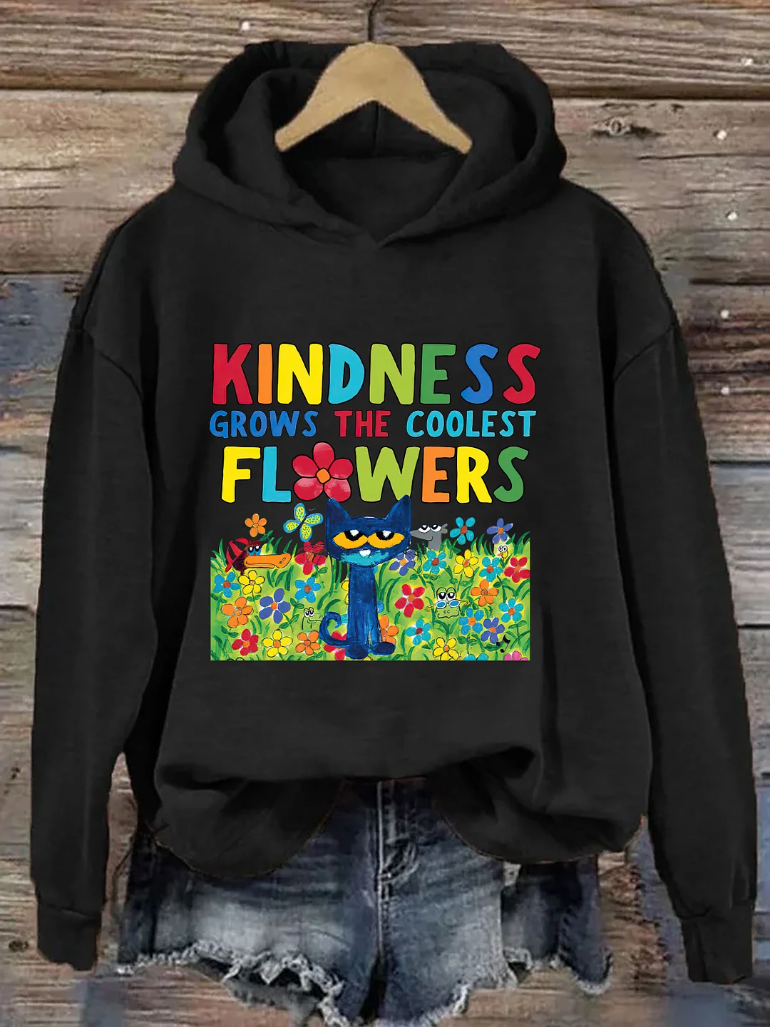 Kindness Grows The Coolest Flowers Hoodie